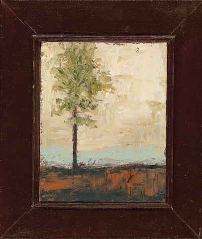 Summer Solitude White Modern Wood Framed Art Print with Double Matting by Sherrill, Kate