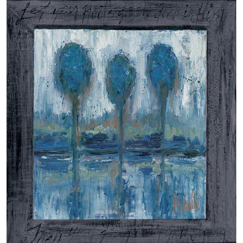 Let Your Roots Grow Deep Black Modern Wood Framed Art Print with Double Matting by Sherrill, Kate