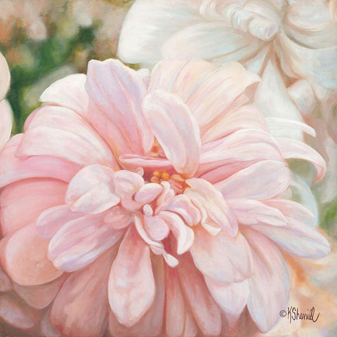 Luminous Petals Black Modern Wood Framed Art Print by Sherrill, Kate