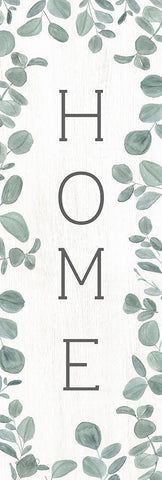 Home Eucalyptus II White Modern Wood Framed Art Print with Double Matting by Sherrill, Kate