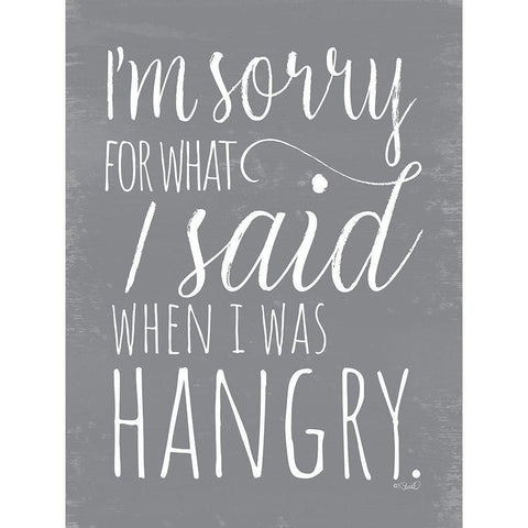 Hangry Black Modern Wood Framed Art Print with Double Matting by Sherrill, Kate