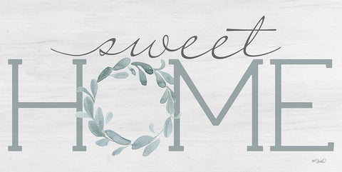 Sweet Home  White Modern Wood Framed Art Print with Double Matting by Sherrill, Kate