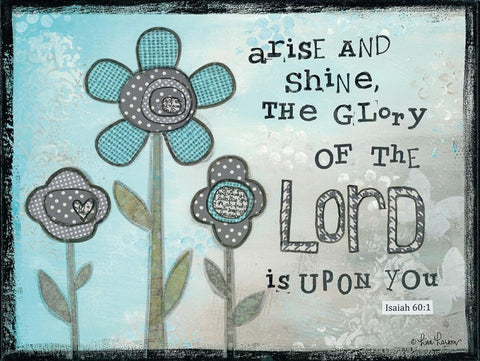 Arise and Shine Black Ornate Wood Framed Art Print with Double Matting by Larson, Lisa