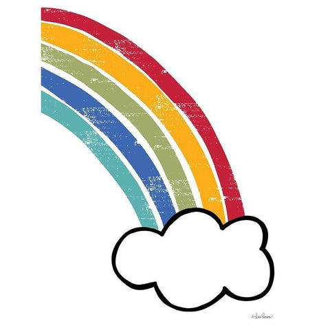 Happy Rainbow II Gold Ornate Wood Framed Art Print with Double Matting by Larson, Lisa