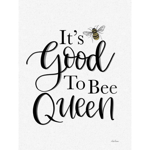 Its Good to be Queen     Black Modern Wood Framed Art Print by Larson, Lisa