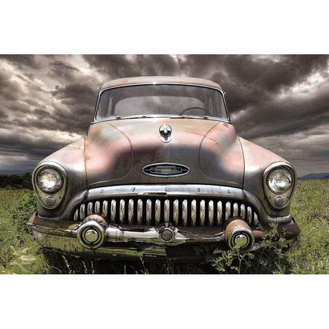 Stormy Buick Black Modern Wood Framed Art Print with Double Matting by Deiter, Lori