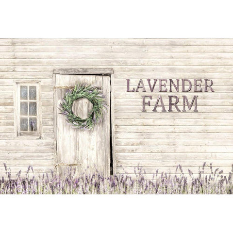 Lavender Farm Gold Ornate Wood Framed Art Print with Double Matting by Deiter, Lori