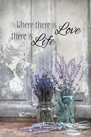 Where There is Love Black Ornate Wood Framed Art Print with Double Matting by Deiter, Lori