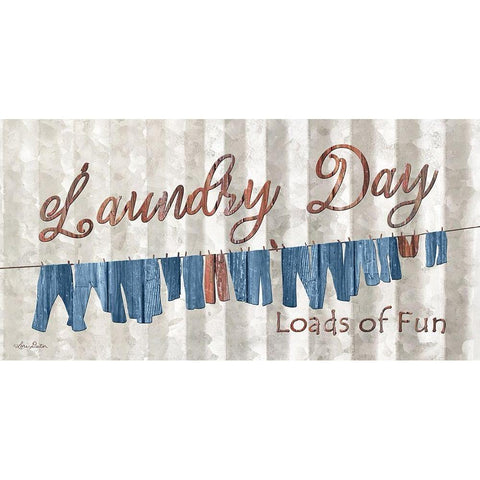 Laundry Day Black Modern Wood Framed Art Print with Double Matting by Deiter, Lori