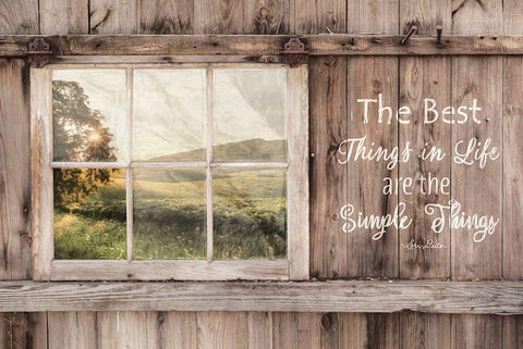 The Simple Things White Modern Wood Framed Art Print with Double Matting by Deiter, Lori