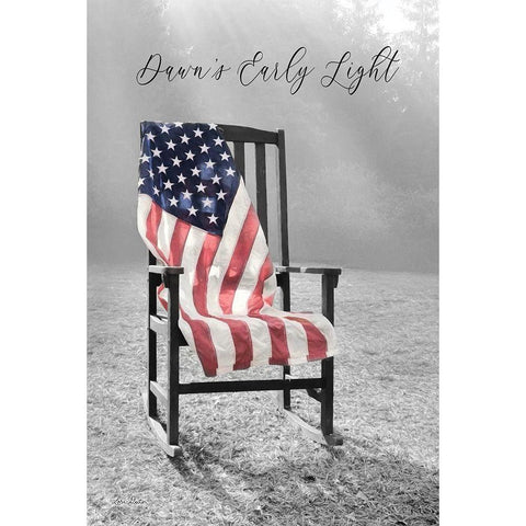 America White Modern Wood Framed Art Print by Deiter, Lori