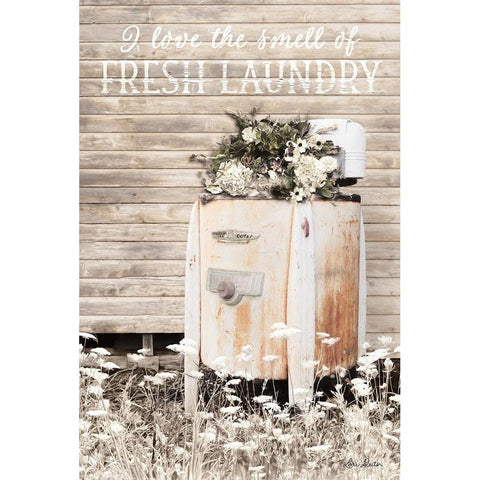 Fresh Laundry White Modern Wood Framed Art Print by Deiter, Lori