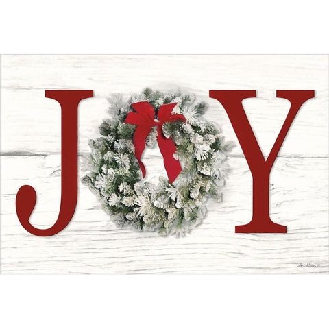 Christmas Joy Black Modern Wood Framed Art Print with Double Matting by Deiter, Lori