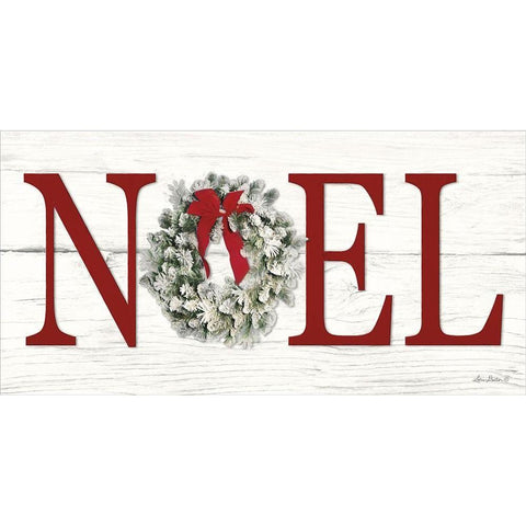 Christmas Noel White Modern Wood Framed Art Print by Deiter, Lori