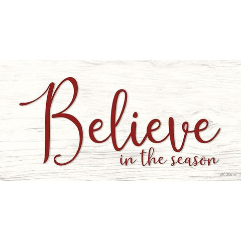 Believe in the Season Black Modern Wood Framed Art Print with Double Matting by Deiter, Lori