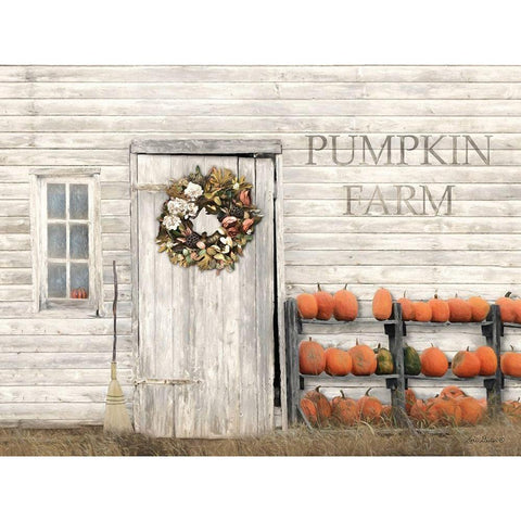 Pumpkin Farm Gold Ornate Wood Framed Art Print with Double Matting by Deiter, Lori