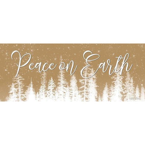 Peace on Earth  Black Modern Wood Framed Art Print with Double Matting by Deiter, Lori