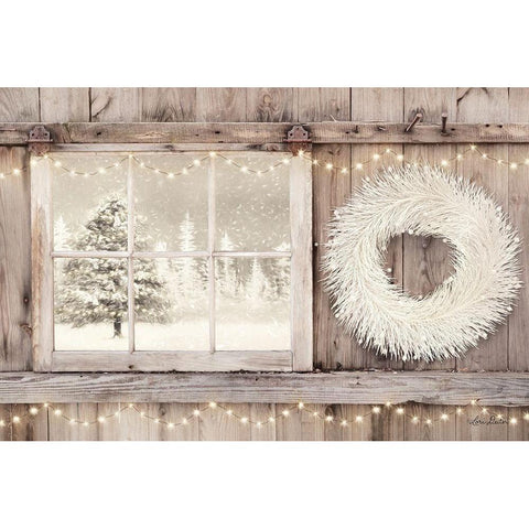 Winter White View   White Modern Wood Framed Art Print by Deiter, Lori