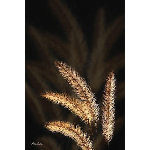 Golden Grass I White Modern Wood Framed Art Print by Deiter, Lori