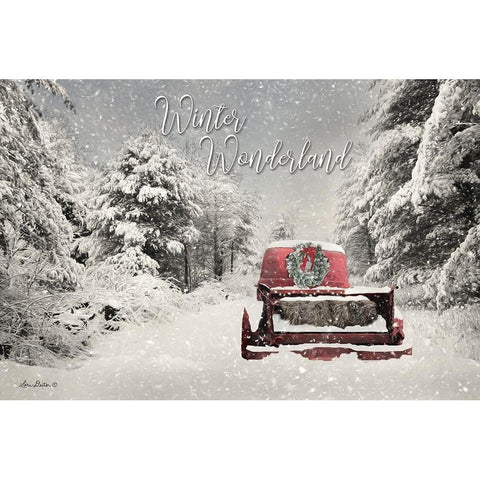 Winter Wonderland   White Modern Wood Framed Art Print by Deiter, Lori