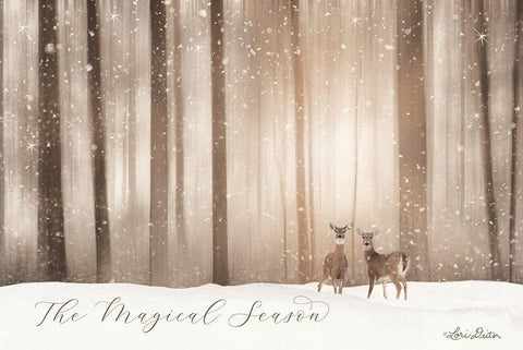 The Magical Season White Modern Wood Framed Art Print with Double Matting by Deiter, Lori