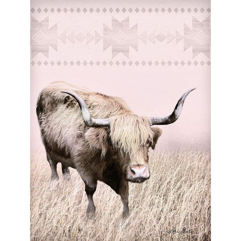 Rosie the Cow White Modern Wood Framed Art Print by Deiter, Lori