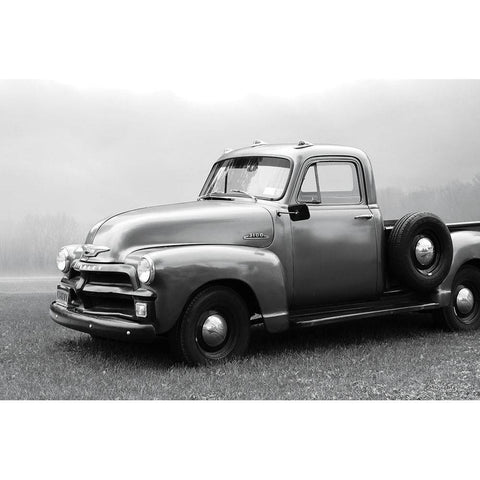 1954 Chevy Pick-Up   Black Modern Wood Framed Art Print with Double Matting by Deiter, Lori