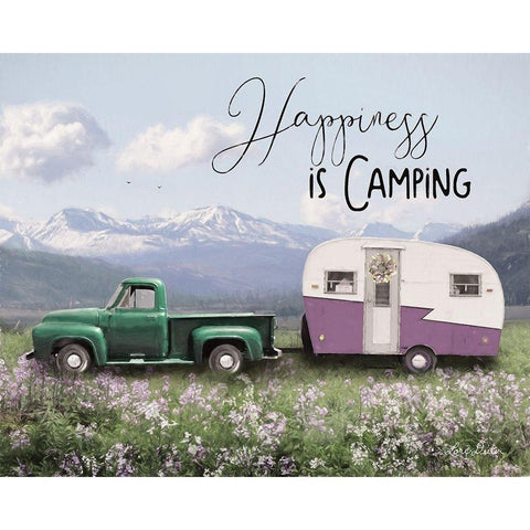 Spring Camping I    Gold Ornate Wood Framed Art Print with Double Matting by Deiter, Lori