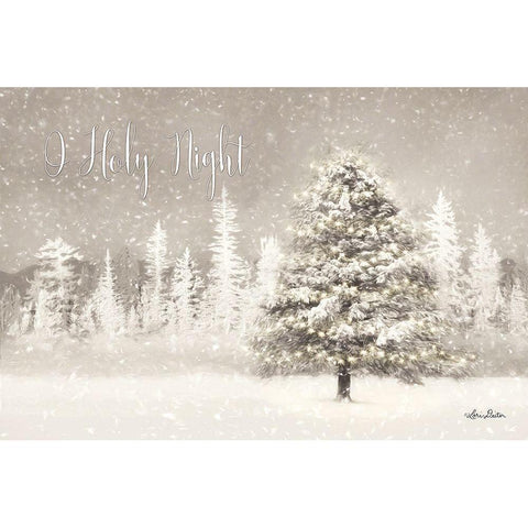 O Holy Night    Black Modern Wood Framed Art Print with Double Matting by Deiter, Lori