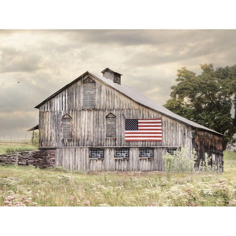 Rural Virginia Barn Black Modern Wood Framed Art Print with Double Matting by Deiter, Lori