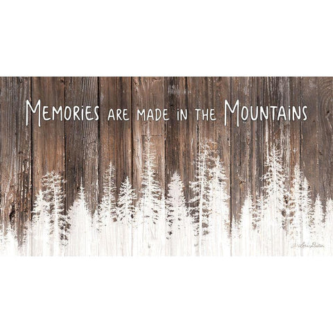 Mountain Memories Black Modern Wood Framed Art Print with Double Matting by Deiter, Lori