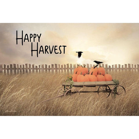 Happy Harvest       Gold Ornate Wood Framed Art Print with Double Matting by Deiter, Lori