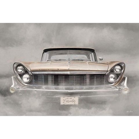 Hot Rod Lincoln White Modern Wood Framed Art Print by Deiter, Lori