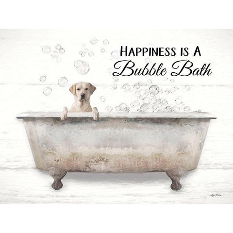 Bubble Bath Black Modern Wood Framed Art Print with Double Matting by Deiter, Lori