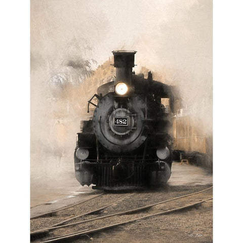 Durango Train Gold Ornate Wood Framed Art Print with Double Matting by Deiter, Lori