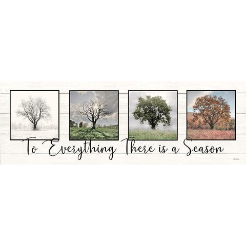 To Everything There is a Season   White Modern Wood Framed Art Print by Deiter, Lori