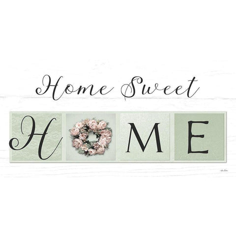 Home Sweet Home  White Modern Wood Framed Art Print by Deiter, Lori