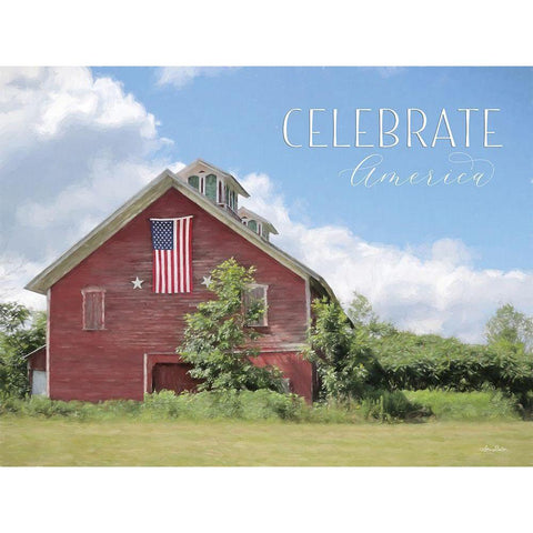 Celebrate America Black Modern Wood Framed Art Print with Double Matting by Deiter, Lori