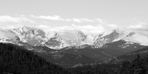 Estes Park Peaks   Black Ornate Wood Framed Art Print with Double Matting by Deiter, Lori