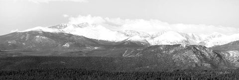 Longs Peak   Black Ornate Wood Framed Art Print with Double Matting by Deiter, Lori