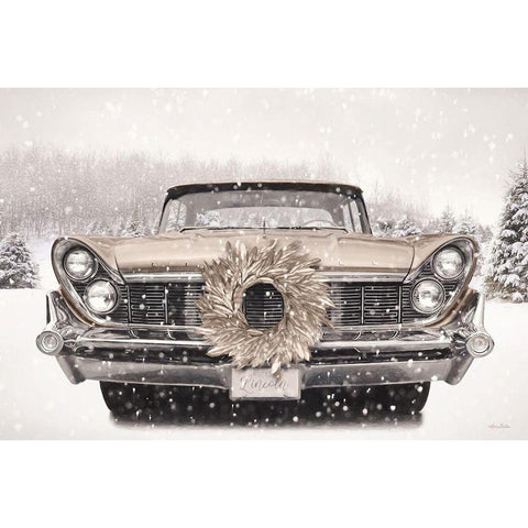 Snowy Lincoln    White Modern Wood Framed Art Print by Deiter, Lori