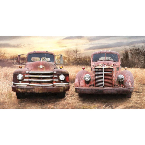 I Like Big Trucks White Modern Wood Framed Art Print by Deiter, Lori