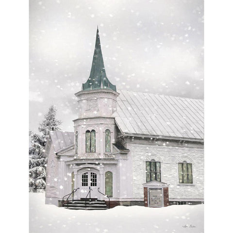 Covenant Reformed Church White Modern Wood Framed Art Print by Deiter, Lori