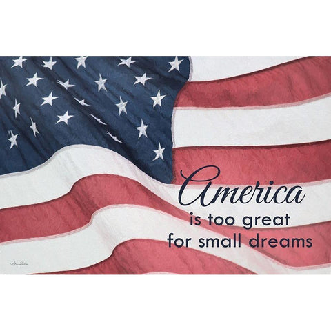 America Isâ€¦ Black Modern Wood Framed Art Print with Double Matting by Deiter, Lori