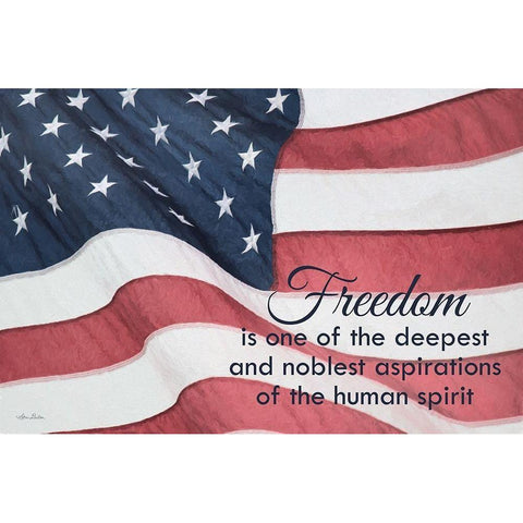 Freedom Isâ€¦     Black Modern Wood Framed Art Print with Double Matting by Deiter, Lori