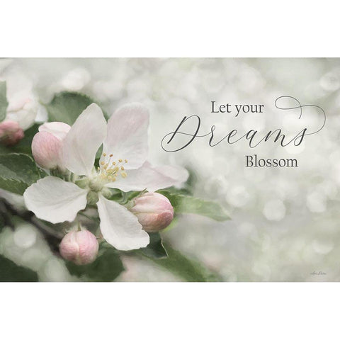 Let Your Dreams Blossom Gold Ornate Wood Framed Art Print with Double Matting by Deiter, Lori