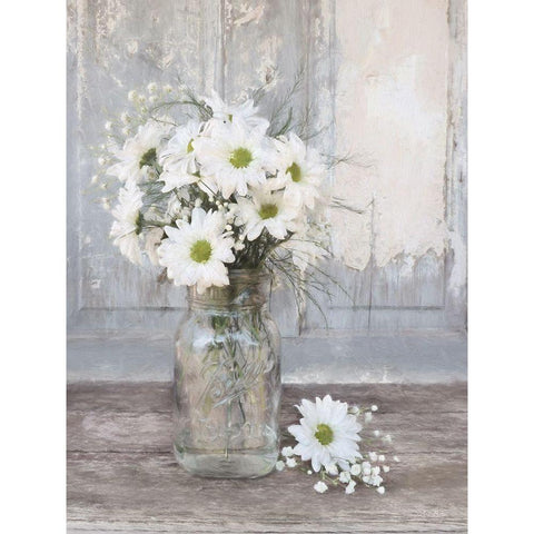 Farmhouse Floral II White Modern Wood Framed Art Print by Deiter, Lori