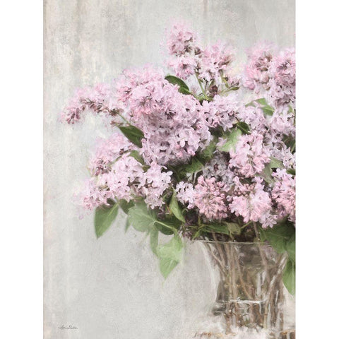 Magical Lilacs White Modern Wood Framed Art Print by Deiter, Lori