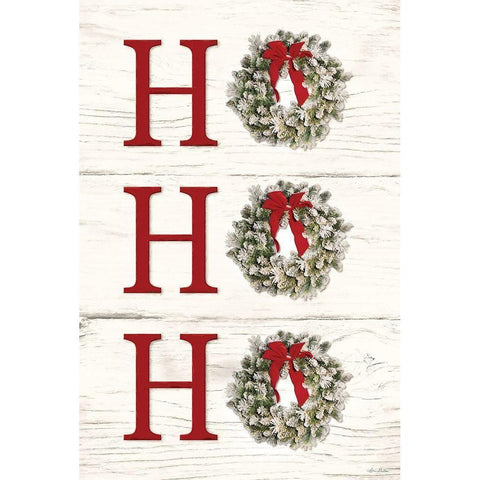 Ho-Ho-Ho, White Modern Wood Framed Art Print by Deiter, Lori