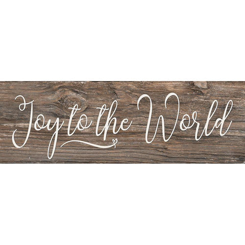 Joy to the World   White Modern Wood Framed Art Print by Deiter, Lori